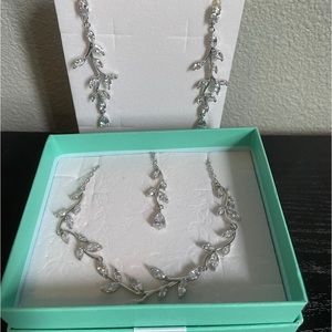 Zirconia Bridal Jewelry Set Never Used